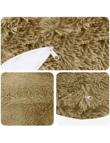 Federa 2 pcs HEERLEN Verde chiaro Ø 60 cm Fleece PV