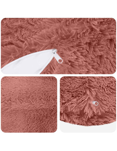 Federa 2 pcs HEERLEN Rosa Ø 60 cm Fleece PV