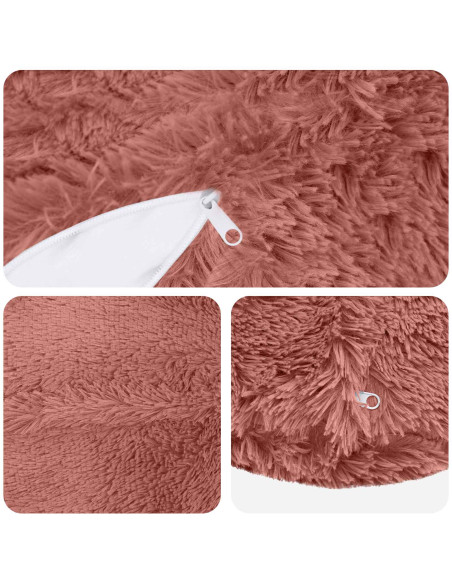 Federa 2 pcs HEERLEN Rosa Ø 60 cm Fleece PV