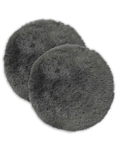 Federa 2 pcs HEERLEN Grigio Chiaro Ø 40 cm Fleece PV
