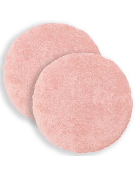 Federa 2 pz HEERLEN Rosa Ø 40 cm Pelliccia di Coniglio Finta