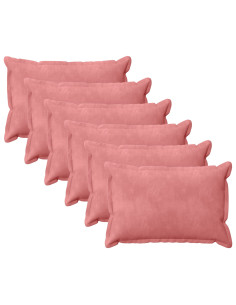 Federa 6 pcs HOUTEN Rosa 40 x 60 cm Velluto