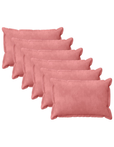 Federa 6 pcs HOUTEN Rosa 40 x 60 cm Velluto
