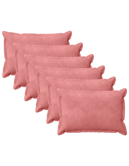 Federa 6 pcs HOUTEN Rosa 40 x 60 cm Velluto