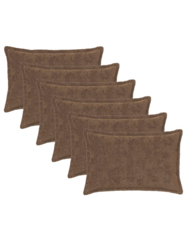 Federa 6 pz HOUTEN Marrone Chiaro 40 x 60 cm