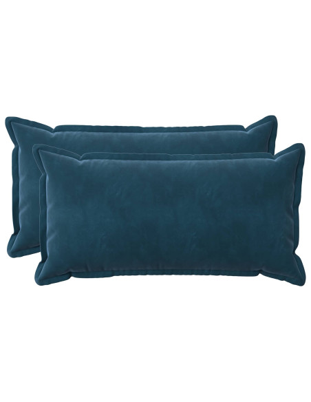 Federa 2 pcs HOUTEN Blu 40 x 70 cm Velluto