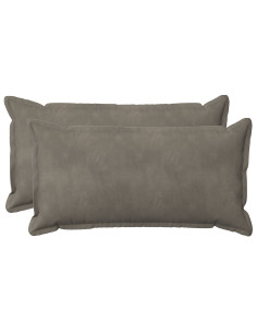 Federa 2 pcs HOUTEN Grigio Chiaro 40 x 70 cm Velluto