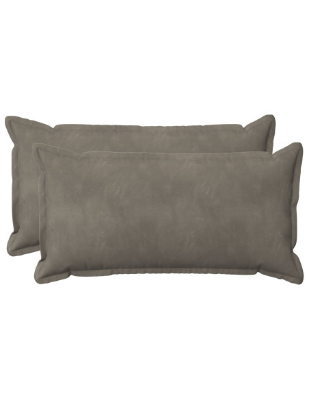 Federa 2 pcs HOUTEN Grigio Chiaro 40 x 70 cm Velluto