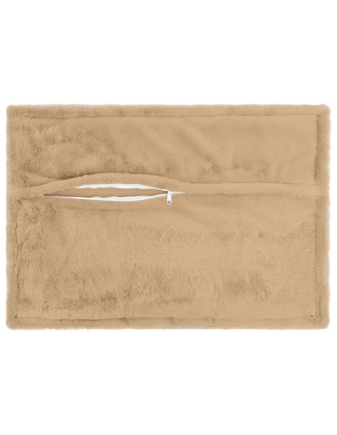 Federa 2 pz HOUTEN Crema 40 x 60 cm Pelliccia di Coniglio Finta