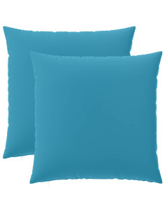 Federa 2 pcs HEERLEN Azzurro 65 x 65 cm Poliestere