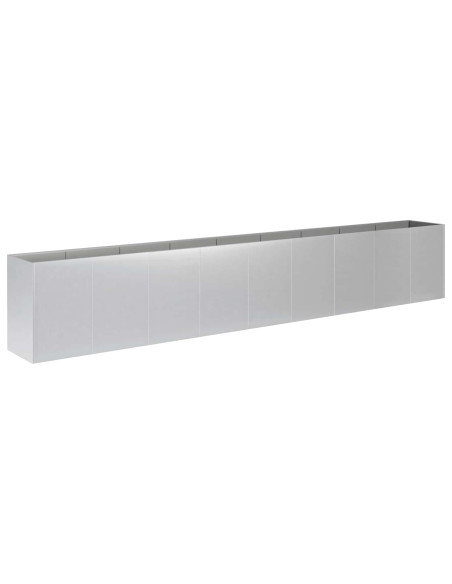 Vaso da giardino Argento 360 x 40 x 60 cm Acciaio zincato