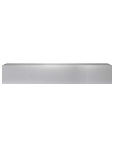 Vaso da giardino Argento 360 x 40 x 60 cm Acciaio zincato