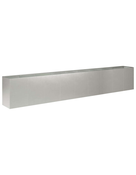 Vaso da giardino Argento 360 x 40 x 60 cm Acciaio Inox