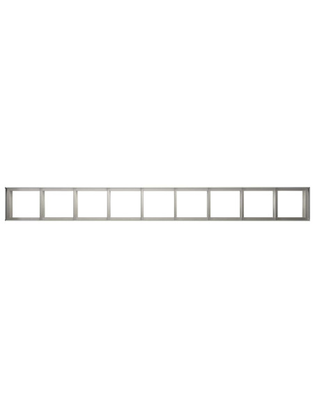 Vaso da giardino Argento 360 x 40 x 60 cm Acciaio Inox
