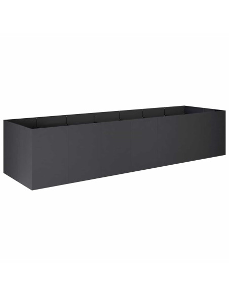 Vaso da giardino Nero 280 x 80 x 60 cm