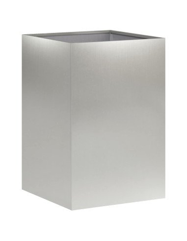 Vaso da giardino Argento 40 x 40 x 60 cm Acciaio Inox