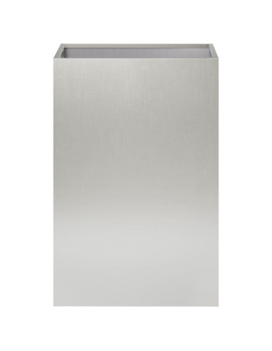 Vaso da giardino Argento 40 x 40 x 60 cm Acciaio Inox