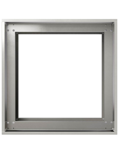 Vaso da giardino Argento 40 x 40 x 60 cm Acciaio Inox