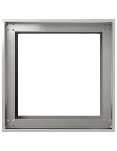 Vaso da giardino Argento 40 x 40 x 60 cm Acciaio Inox