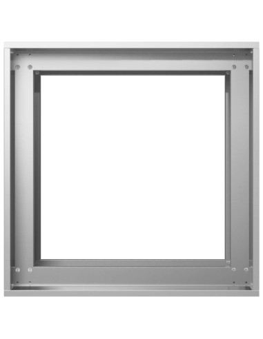 Vaso da giardino Argento 40 x 40 x 60 cm Acciaio zincato