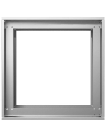 Vaso da giardino Argento 40 x 40 x 60 cm Acciaio zincato