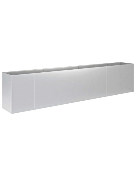 Vaso da giardino Argento 280 x 40 x 60 cm Acciaio zincato