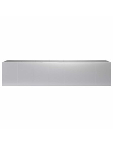 Vaso da giardino Argento 280 x 40 x 60 cm Acciaio zincato