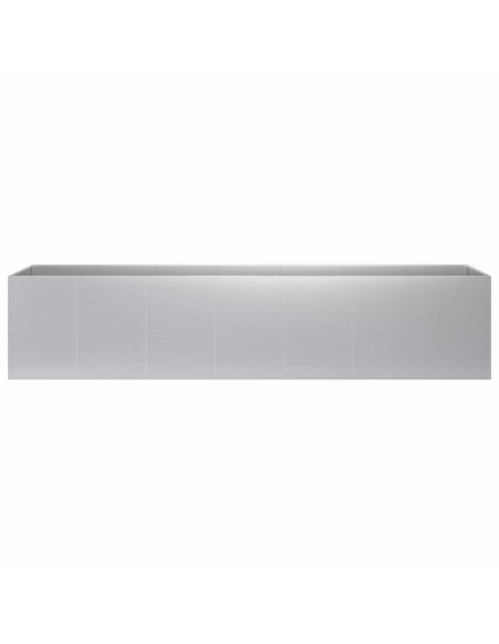 Vaso da giardino Argento 280 x 40 x 60 cm Acciaio zincato