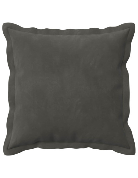 Federa 6 pcs HOUTEN Grigio Scuro 35 x 35 cm Velluto