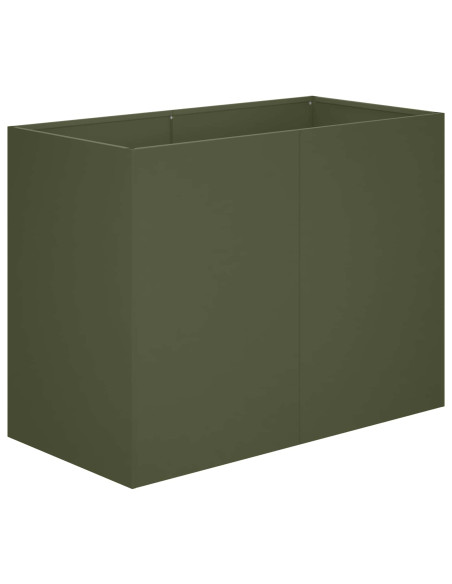 Vaso da giardino Verde Oliva 80 x 40 x 60 cm