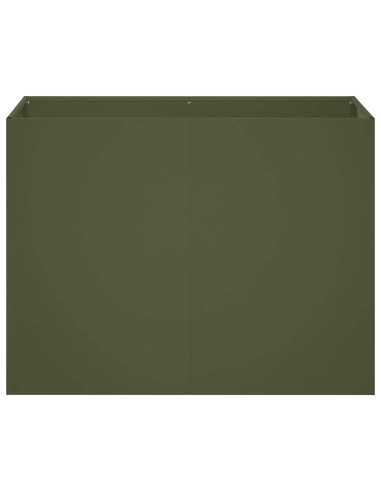Vaso da giardino Verde Oliva 80 x 40 x 60 cm