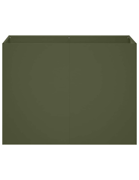 Vaso da giardino Verde Oliva 80 x 40 x 60 cm