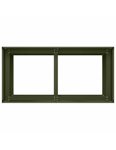 Vaso da giardino Verde Oliva 80 x 40 x 60 cm