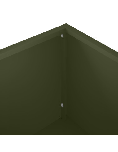 Vaso da giardino Verde Oliva 80 x 40 x 60 cm