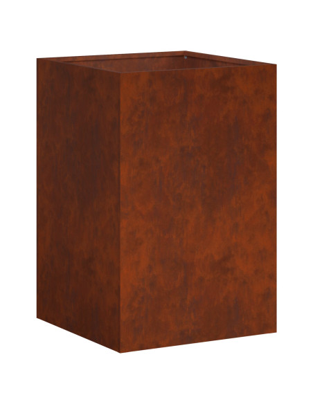 Vaso da giardino Ruggine 40 x 40 x 60 cm Acciaio Corten