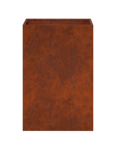 Vaso da giardino Ruggine 40 x 40 x 60 cm Acciaio Corten