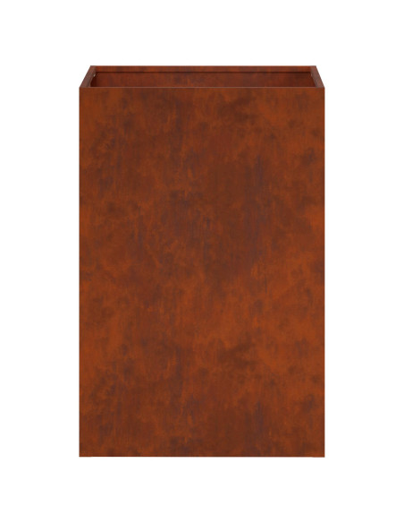 Vaso da giardino Ruggine 40 x 40 x 60 cm Acciaio Corten