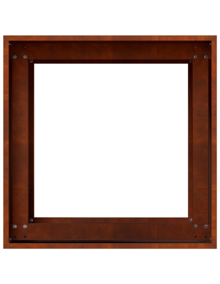 Vaso da giardino Ruggine 40 x 40 x 60 cm Acciaio Corten
