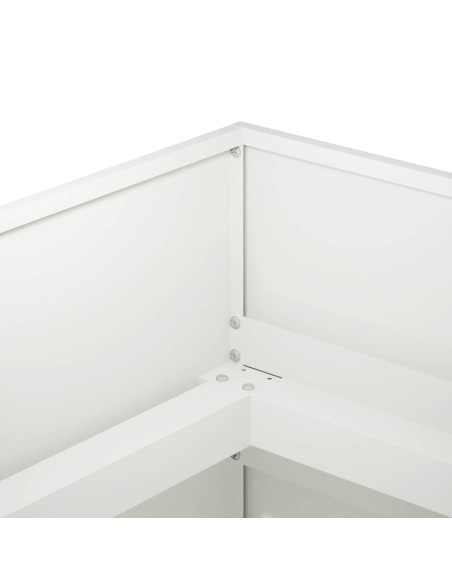 Vaso da giardino Bianco 280 x 40 x 60 cm