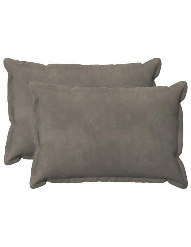 Federa 2 pcs HOUTEN Grigio Chiaro 50 x 80 cm Velluto