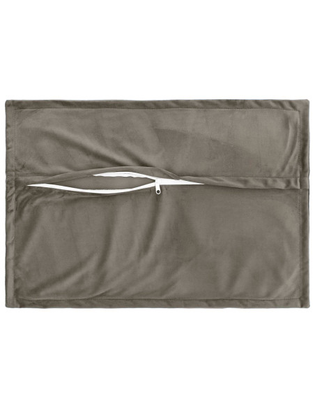 Federa 2 pcs HOUTEN Grigio Chiaro 50 x 80 cm Velluto