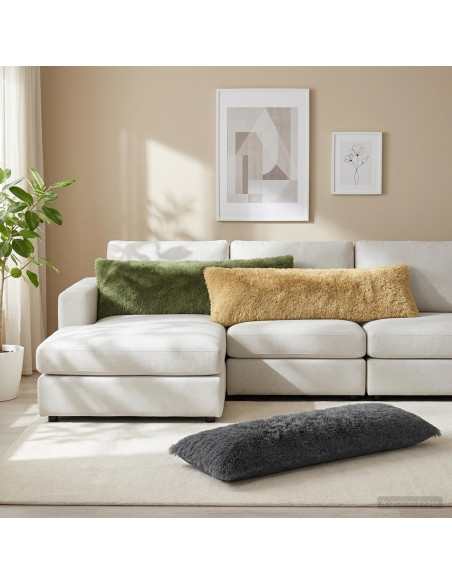 Federa HEERLEN Verde chiaro 40 x 145 cm Fleece PV