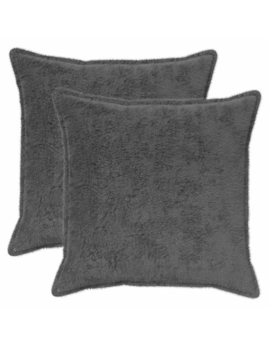 Federa 2 pz HOUTEN Grigio Scuro 70 x 70 cm