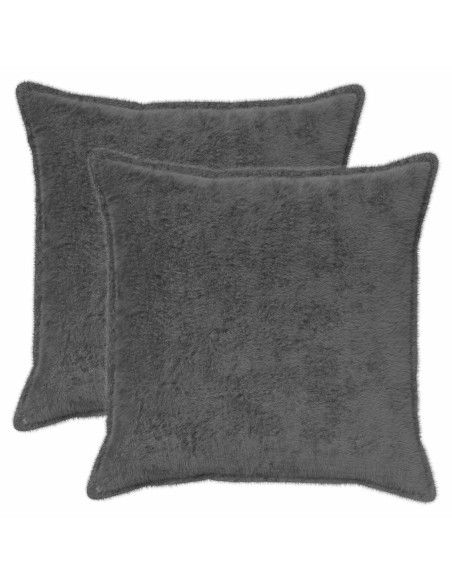 Federa 2 pz HOUTEN Grigio Scuro 70 x 70 cm