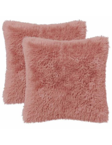 Federa 2 pcs HEERLEN Rosa 45 x 45 cm Fleece PV