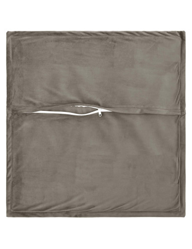 Federa 6 pcs HOUTEN Grigio Chiaro 80 x 80 cm Velluto