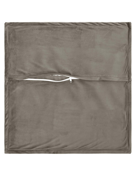 Federa 6 pcs HOUTEN Grigio Chiaro 80 x 80 cm Velluto