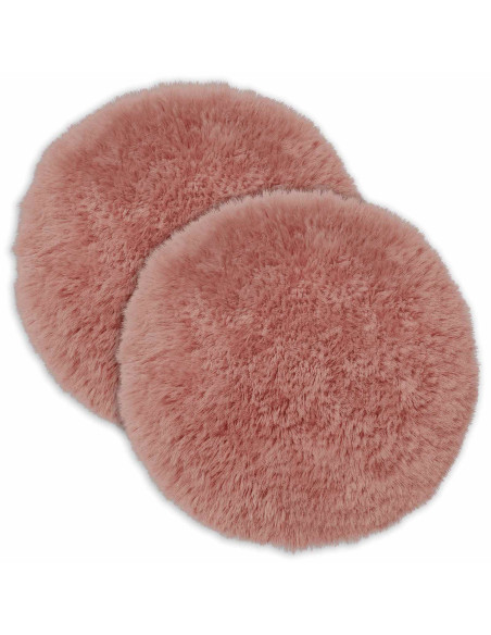 Federa 2 pcs HEERLEN Rosa Ø 30 cm Fleece PV