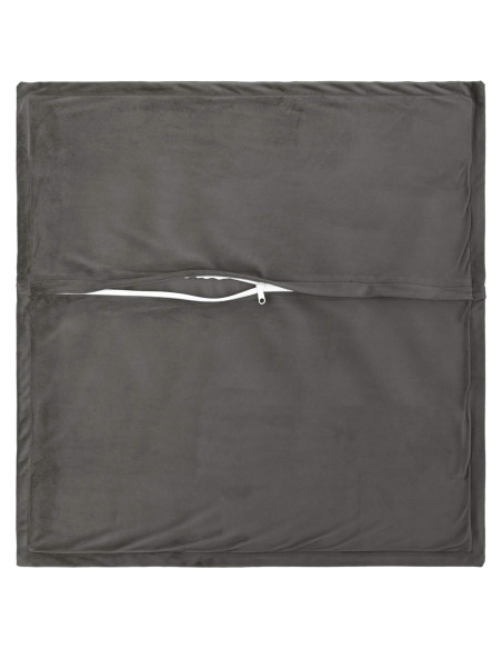 Federa 6 pcs HOUTEN Grigio Scuro 30 x 30 cm Velluto