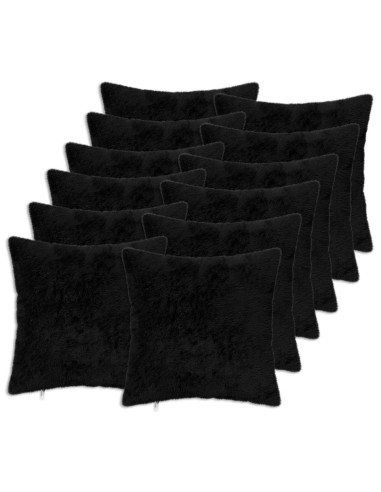 Federa 12 pz HEERLEN Nero 45 x 45 cm